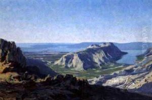 Blick Vom Lovcen In Die Bucht Von Cattano
