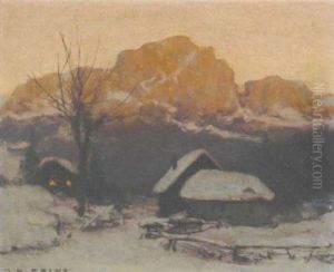 Winterlandschaft (bei Cortina D'ampezzo) by Karl Ludwig Prinz