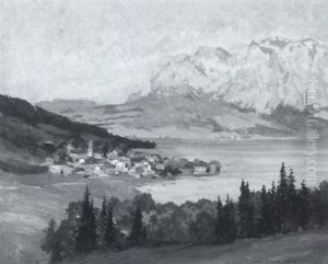 The Lakeside Village by Karl Ludwig Prinz