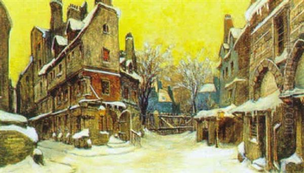 Verschneite Gasse - view 1