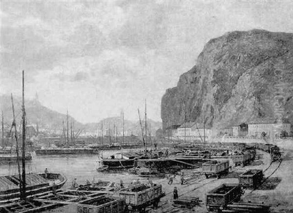 Aussig, Alter Hafen - view 1