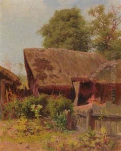 Strohgedeckte Scheune by Karl Ludwig Prinz
