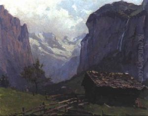 Blick Ins Lauterbrunnental (?) by Karl Ludwig Prinz