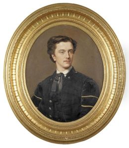 Portrait Eines Jungen Mannes In Knappentracht by August Prinzhofer