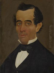 Portrait Of A Gentleman In Black Coat