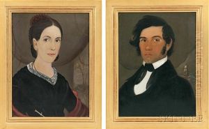 Pair Of Portraits, Possibly A Portuguese Sea Captain And His Wife
