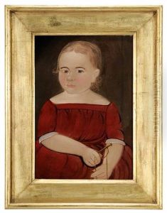 Portrait Of A Girl In A Red Dress by William Matthew Prior