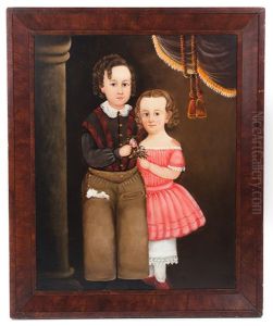 Portrait Of The Sanderson Children by William Matthew Prior