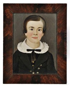 Portrait Of A Boy With A Bow Tie by William Matthew Prior