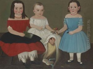 Portrait Of The Sweetser Children by William Matthew Prior