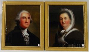 George Washington (+ Martha Washington; Pair) by William Matthew Prior