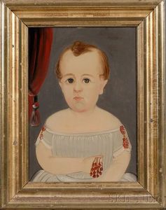 Portrait Of A Baby In Blue