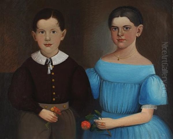 Portrait Of A Boy And Girl - view 1