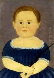 Young Child In Blue With Riding Crop by William Matthew Prior