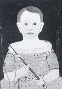 Portrait Of A Child Holding A Whip by William Matthew Prior