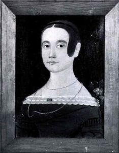 Portrait Of An Auburn-haired Woman In Brown