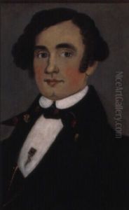 Portrait Of John Sherburne Perkins Wearing A Decorated Tie