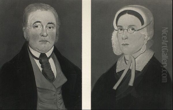 Portrait Of Mr. And Mrs. Tibbits Of Ithaca, Ny - view 1