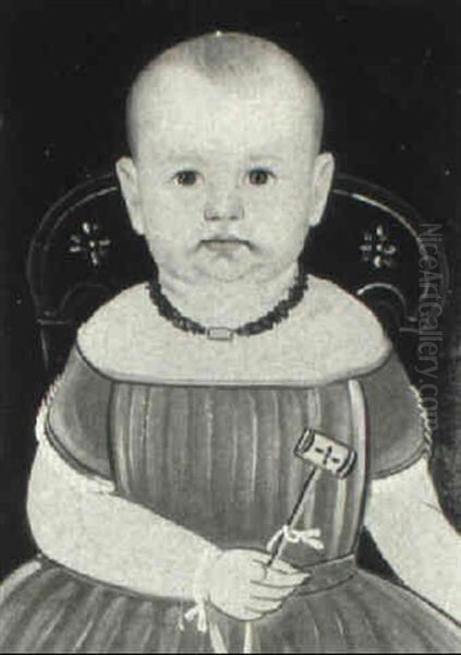Portrait Of A Young Child In Red - view 1