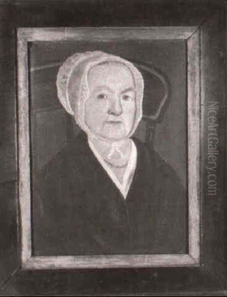 Portrait Of A Woman In A Lace Bonnet - view 1
