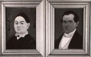 Lot Of Two Portraits: Gentleman And Lady by William Matthew Prior