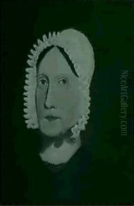 Portrait Of A Woman In A Lace Bonnet (school Of Prior And Sturtevant J. Hamblem) by William Matthew Prior