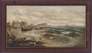 Fishing Boats Preparing To Moor, Grimby Harbour