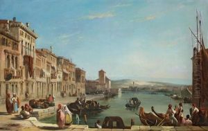 Vue D'un Quai A Venise