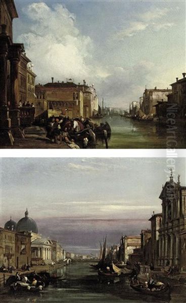 The Grand Canal, Venice, Looking Southwest (+ The Grand Canal, Venice, Looking Northeast; Pair) - view 1