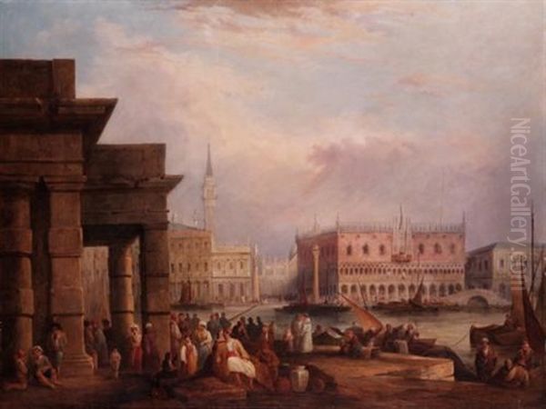 The Doge's Palace, Venice From The Dogana - view 1