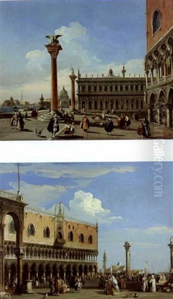 The Doge's Palace, Venice (+ The Piazzetta, Venice; Pair) - view 1
