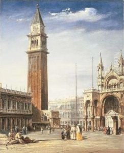 Venice: View Of The Piazzetta, San Marco, Looking Towards The Piazza