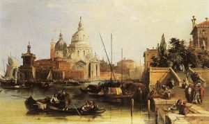 The Dogana And Santa Maria Della Salute, Venice by Edward Pritchett