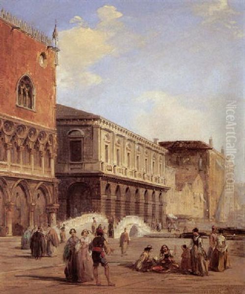 Before The Doge's Palace, Venice - view 1