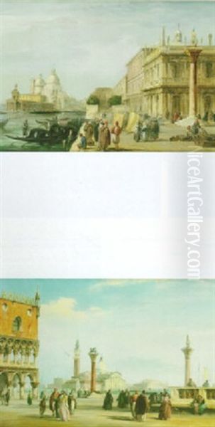 The Riva Degli Schiavoni Looking Towards The Dogana, Venice - view 1