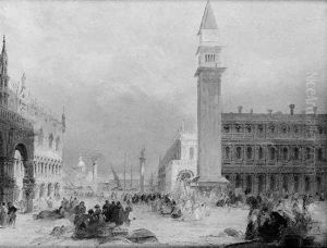 A View Of The Piazetta With San Giorgio Maggiore Beyond