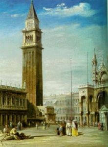 The Piazza San Marco, Venice by Edward Pritchett