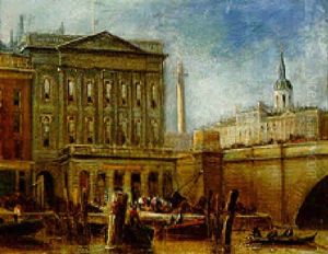 Old London Bridge by Edward Pritchett
