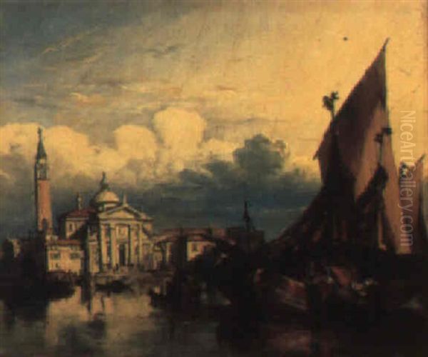 Venetian Scene With View Of The Church Of San Giorgio Maggiore - view 1