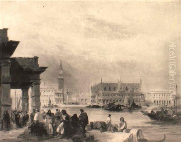 The Molo, Venice, From The Dogana - view 1
