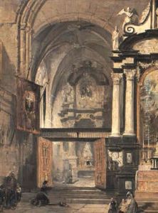 Church Interior by Edward Pritchett