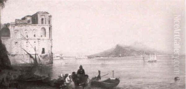 The Palazzo Donn'anna With Vesuvius Beyond, Naples - view 1