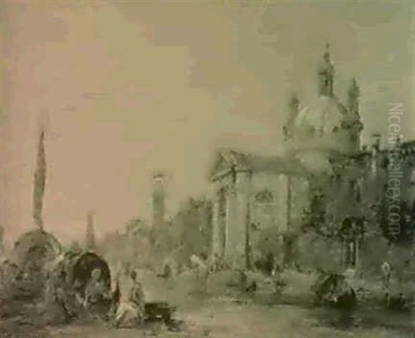 The Zattere, Church Of The Gesuiti, Venice [&]     Santa Maria Della Salute - view 1