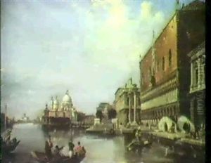 Looking Towards The Piazetta, Santa Maria Della Salute      And The Grand Canal, Venice