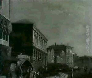 The Piazzetta With The Ponte Della Paglia By The Ducal Palace, Venice The Piazzetta With The Ponte Della Paglia By The Ducal Palace, Venice