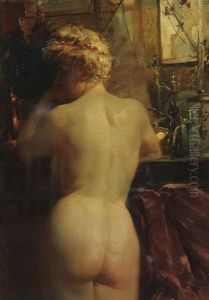 Nu De Dos by Henri Privat-Livemont