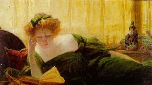 Liseuse by Henri Privat-Livemont