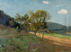 Paesaggio (valle Dell'isarco) by Ludwig Bolgiano