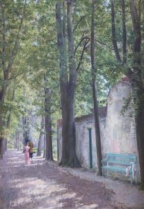 Liebespaar Im Park  (der Vergessene Schal)