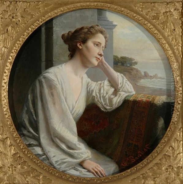Lady On A Terrace - view 1